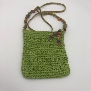 Cappelli Straworld Green Crossbody Bag Purse